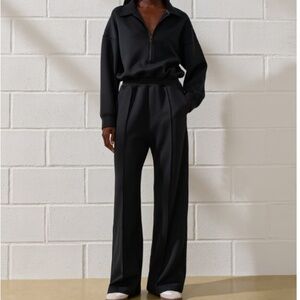 Abercrombie & Fitch YPB neoKNIT Long-Sleeve Half-Zip Jumpsuit
